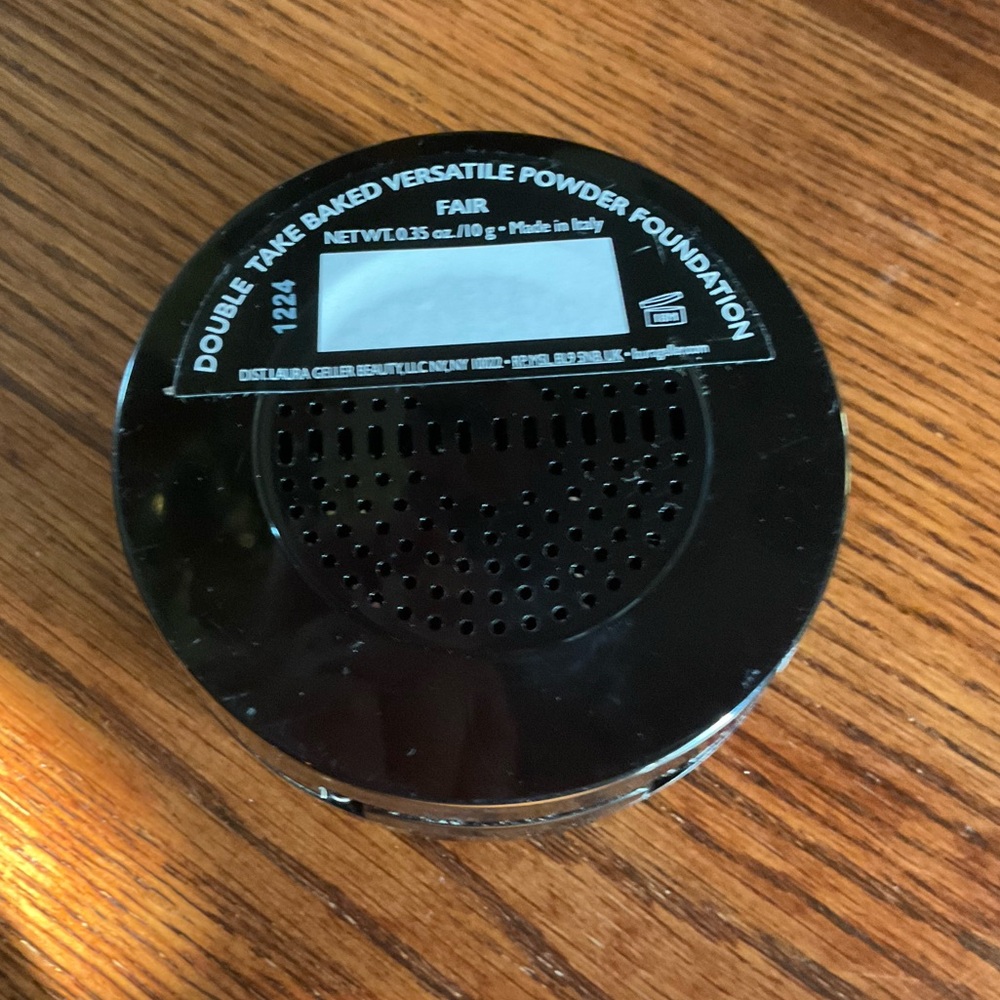 Laura GellerDouble Take Bake Versatile Powder Foundation.  “ Fair” net wt 0.35